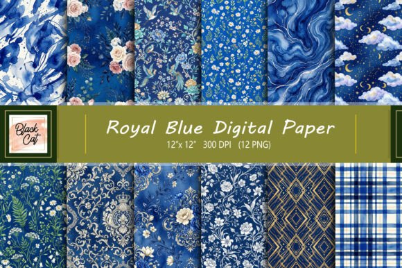 Download Royal Blue Digital Paper - Blue digital paper Collection