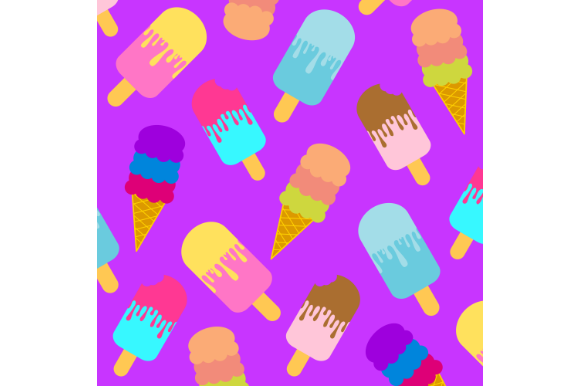 Download Ice Cream Pattern, Cute Digital Paper - Cute digital paper Collection