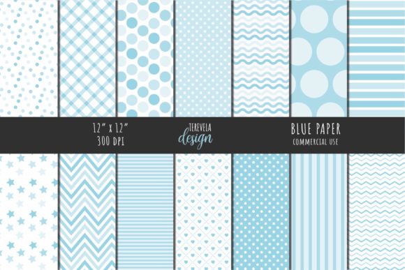 Download BLUE Digital Paper, Blue Paper Pack - Blue digital paper Collection
