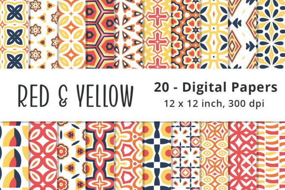 Download Red, Orange, Yellow &amp; Blue Digital Paper - Blue digital paper Collection