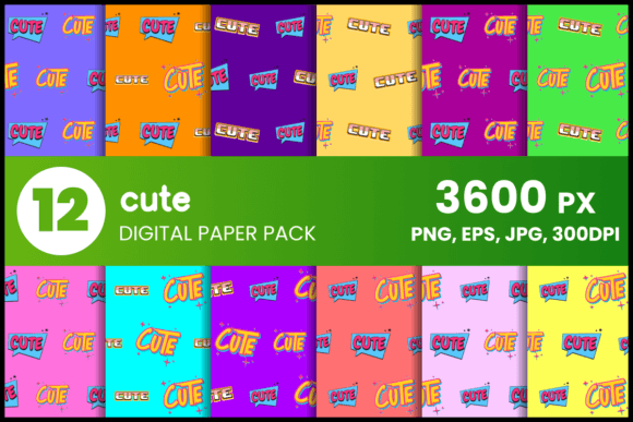 Download Cute Digital Paper Set - Cute digital paper Collection