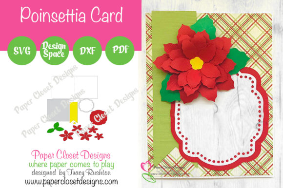 Download Christmas Poinsettia Card - Poinsettia Collection