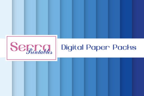 Download Shades of Blue Digital Paper Pack - Blue digital paper Collection