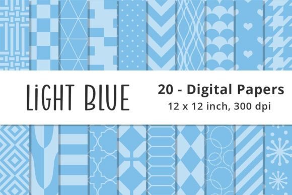 Download Light Blue Digital Paper Background - Premium Resources